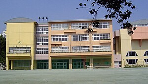 東深沢中学校 校庭側から撮影.jpg