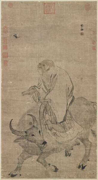 File:老子骑牛轴.明.张路画.纸本浅设色.台北故宫博物院藏.tif