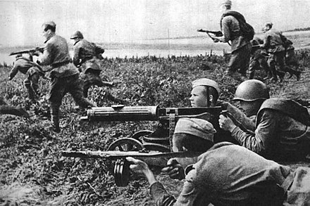 The Red Army's 16th Rifle Division fighting in the Oryol Oblast in the summer of 1943