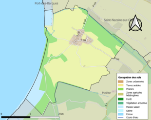 Mappa a colori che mostra l'uso del suolo.