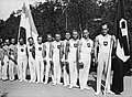 1936 Berlin - Gymnastics men - German and Finland teams.jpg