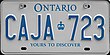 Sample Ontario license plate 1997 Ontario license plate CAJA723.jpg