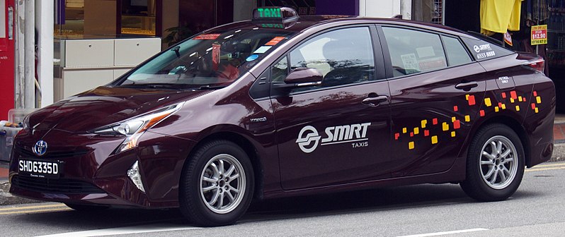 File:2016 Toyota Prius (ZVW50R) Hybrid liftback, SMRT taxis (2017-11-29).jpg
