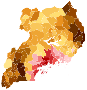 2021 Ugandan presidential election map.svg