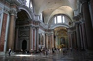 Voûte croisée des thermes de Dioclétien (298-306 après JC) dans l'église romane de Santa Maria degli Angeli e dei Martiri[1]