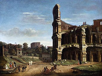 Vue du Colisée de Rome, XVIIIe