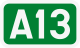 Autobahnschild A13}}
