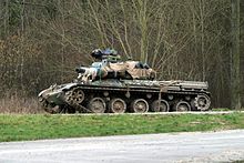 AMX-30 FORAD (Force Adverse), representing a T-72, on maneuver. AMX-30.JPG