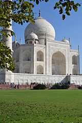 A view of Taj Mahal from the south-western side of the Garden.jpg