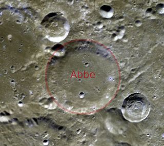 <span class="mw-page-title-main">Abbe (crater)</span> Lunar impact crater