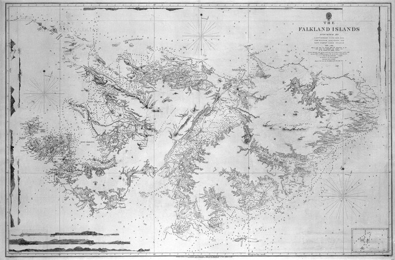File:Admiralty Chart No 1354 The Falkland Islands. Surveyed by Capt. Robert Fitz Roy, R.N., Comr. William Robinson, and Captn. Barthw. James Sulivan, 1838-1845 RMG D7066, Published 1841.tiff