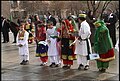 Afghan children wearing traditional clothes in Kabul