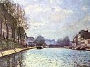 Kanał Saint-Martin, 1870, Muzeum d’Orsay, Paryż