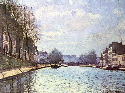 Alfred Sisley, View of the Canal Saint-Martin, 1870, Musée d'Orsay