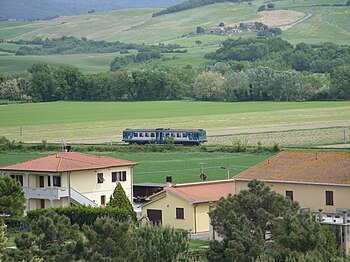 Class ALn663 railcars at Casino di Terra