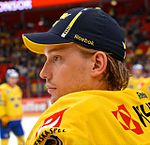 Anders Nilsson under Oddset Hockey Games 2014 mot Ryssland.
