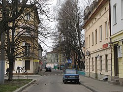 Вигляд на вулицю Ангеловича з вулиці Митрополита Андрея