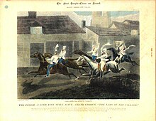 "The lads from the village" - the first recorded English steeplechase 1830 Anonymous.The Lads of the Village.JPG