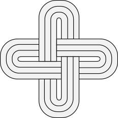 Solomon's knot, a quasi-heraldic symbol of Yoruba royalty