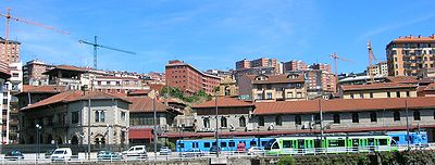 Exterior de la estación Bilbao-Atxuri.