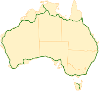 Map of Australia's Highway 1