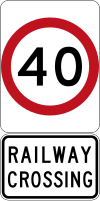 Australia road sign R4-1 (40) + R9-236.svg