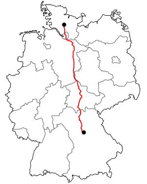 Forløb af B 4