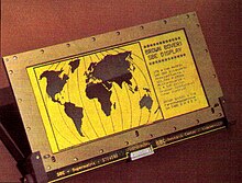 Prototype of a passive-matrix STN-LCD with 540x270 pixels, Brown Boveri Research, Switzerland, 1984 BBC STN Matrixanzeige 540x270.jpg