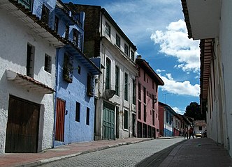 Rue dans le quartier de La Candelaria.