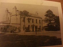 Ballygall House, 16th century seat of the Ball family. The final occupants were the Craigie family. Photo was taken in 1964. Ballygall House.jpg