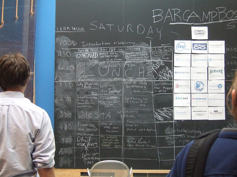 File:BarCamp Boston 2's Saturday schedule.jpg