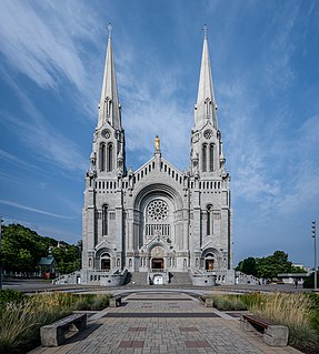 Basilica of Sainte-Anne-de-Beaupré Church in Quebec, Canada