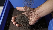 Bauxite particles Bauxite particles used by DLR.jpg