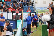 Deutsch: Beachhandball Europameisterschaften 2019 (Beach handball Euro); Tag 6: 7. Juli 2019 – Spiel um Platz Drei, Männer, Ungarn-Russland 2:0 (26:20, 23:22) English: Beach handball Euro; Day 6: 7 July 2019 – Men's Bronze Medal Match – Hungary-Russia 2:0 (26:20, 23:22)