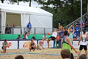 Deutsch: Beachhandball Europameisterschaften 2019 (Beach handball Euro); Tag 6: 7. Juli 2019 – Männerfinale, Dänemark-Norwegen 2:0 (25:18, 19:16) English: Beach handball Euro; Day 6: 7 July 2019 – Men's Final – Denmark-Norway 2:0 (25:18, 19:16)