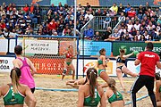 Deutsch: Beachhandball Europameisterschaften 2019 (Beach handball Euro); Tag 6: 7. Juli 2019 – Frauenfinale, Dänemark-Ungarn 2:0 (18:12, 23:22) English: Beach handball Euro; Day 6: 7 July 2019 – Women's Final – Denmark-Hungary 2:0 (18:12, 23:22)