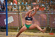 Deutsch: Beachhandball bei den Olympischen Jugendspielen 2018 in Buenos Aires; Tag 7, 13. Oktober 2018; Mädchen, Spiel um Platz Drei – Ungarn-Niederlande 2:0 English: Beach handball at the 2018 Summer Youth Olympics in Buenos Aires at 13 October 2018 – Girls Bronze Medal Match – Hungary-Netherlands 2:0 Español: Handball de playa en los Juegos Olimpicos de la Juventud Buenos Aires 2018 en 13 de octubre de 2018 – Partido por la medalla de bronce femenino - Hungría-Países Bajos 2:0