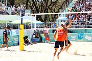 Deutsch: Beachvolleyball bei den Olympischen Jugendspielen 2018; Tag 8, 14. Oktober 2018; Mädchen, Achtelfinale – Mexiko-China 0:2 (15–21/16–21) English: Beach volleyball at the 2018 Summer Youth Olympics at 14 October 2018 – Girls Round of 16 – Mexico-China 0:2 (15–21/16–21)