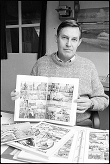 Bert Bas, striptekenaar, Santpoort Zuid, 1988.jpg