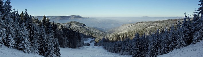 Moravian-Silesian Beskids in winter