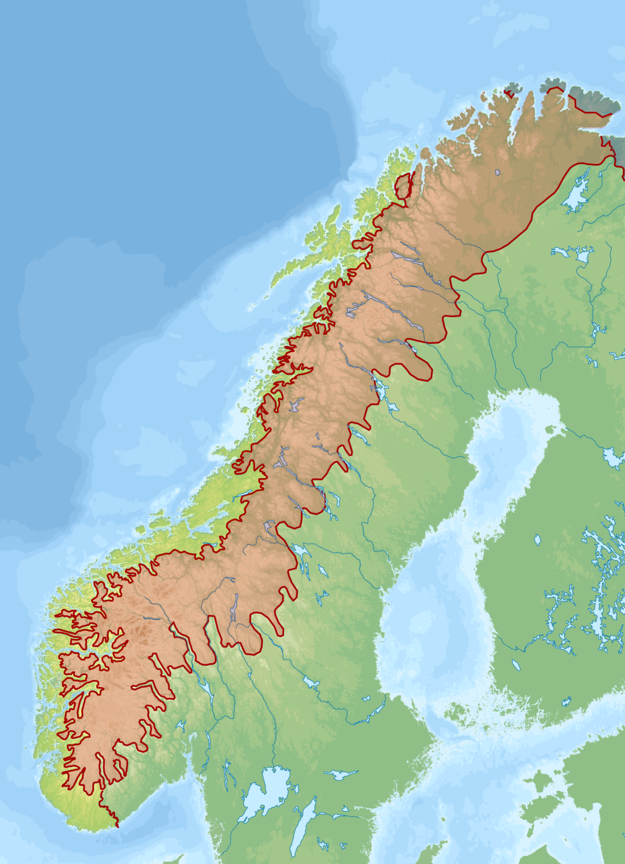 В какой стране находятся скандинавские горы