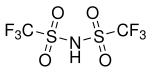 Strukturformel von Bis(trifluormethansulfonyl)amid