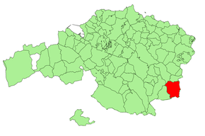 Localização do município de Elorrio na Biscaia