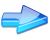 Blue Glass Arrow.svg