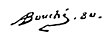 firma de Louis-Alexandre Bouché