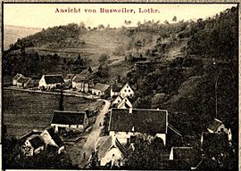 1912 жылы Буссевиллердің ашық хаттар көрінісі