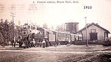 Boyne Falls, Michigan railroad station (1910).jpg