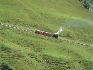 Mountain railway railway that operates in a mountain region