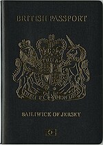 A Series C British passport issued in (Jersey British Passport (Jersey) Series C - Cover.jpg