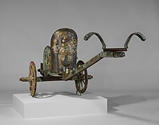 Bronze chariot inlaid with ivory MET DP137936